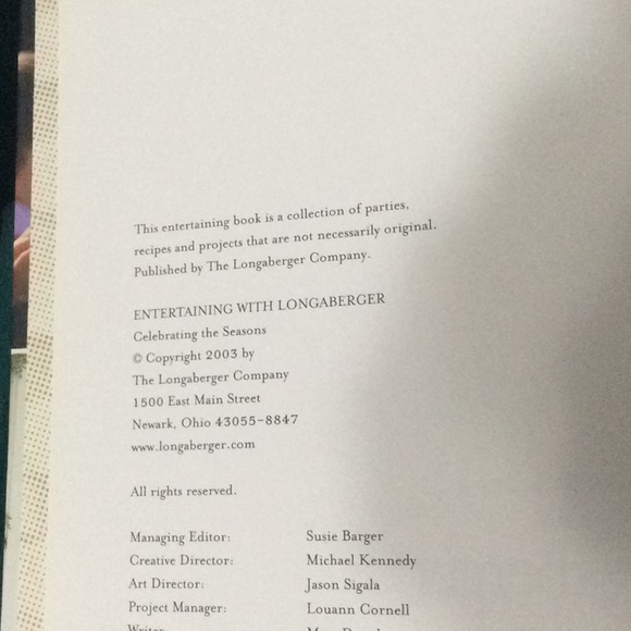 Classic Longaberger Hardcover Book.  Seasons. - Picture 4 of 8